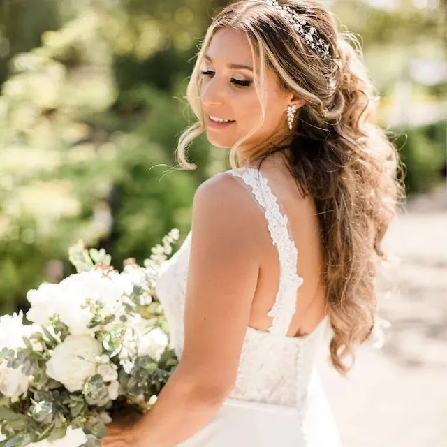 Sarah - Crystal Bridal Earrings