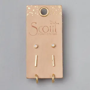 Scarlett Stud Trio - Gold