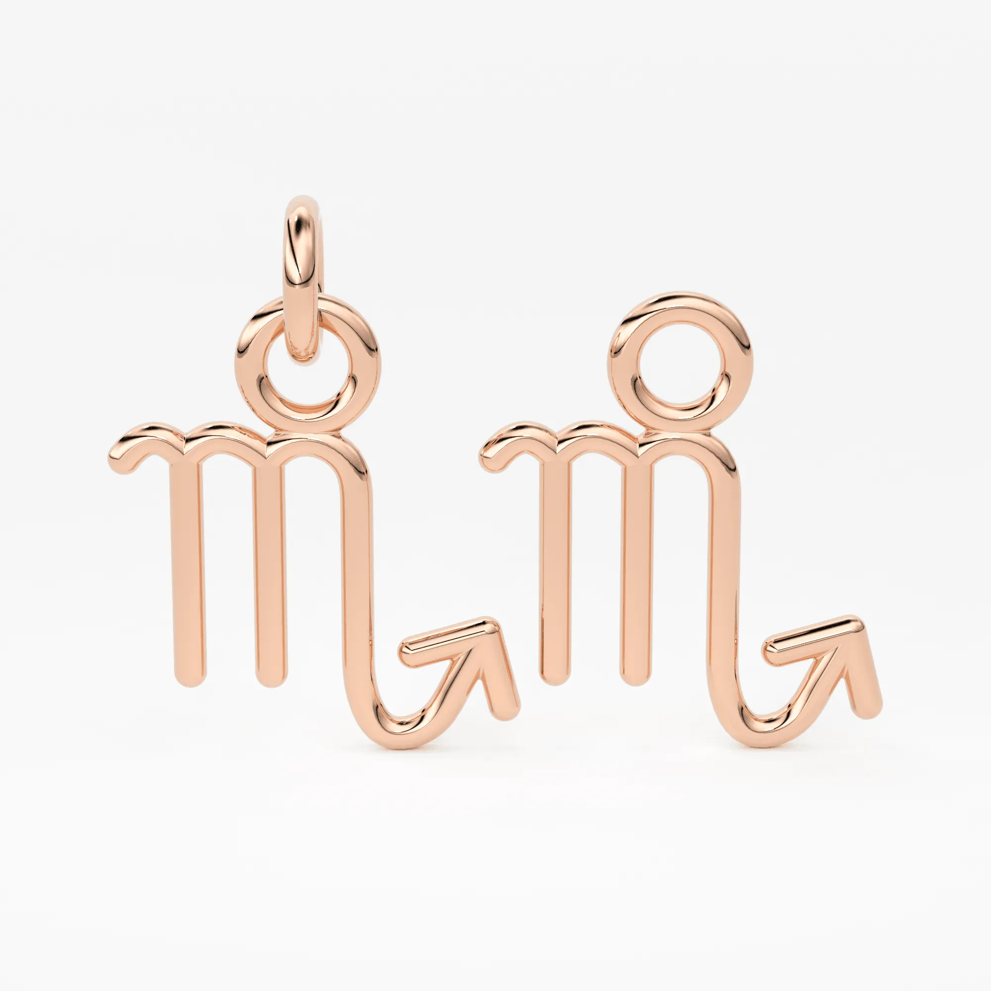 Scorpio Zodiac Necklace Star Sign Pendant Astrology Birthday Gift in Solid 14k or 18k Gold