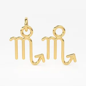 Scorpio Zodiac Necklace Star Sign Pendant Astrology Birthday Gift in Solid 14k or 18k Gold