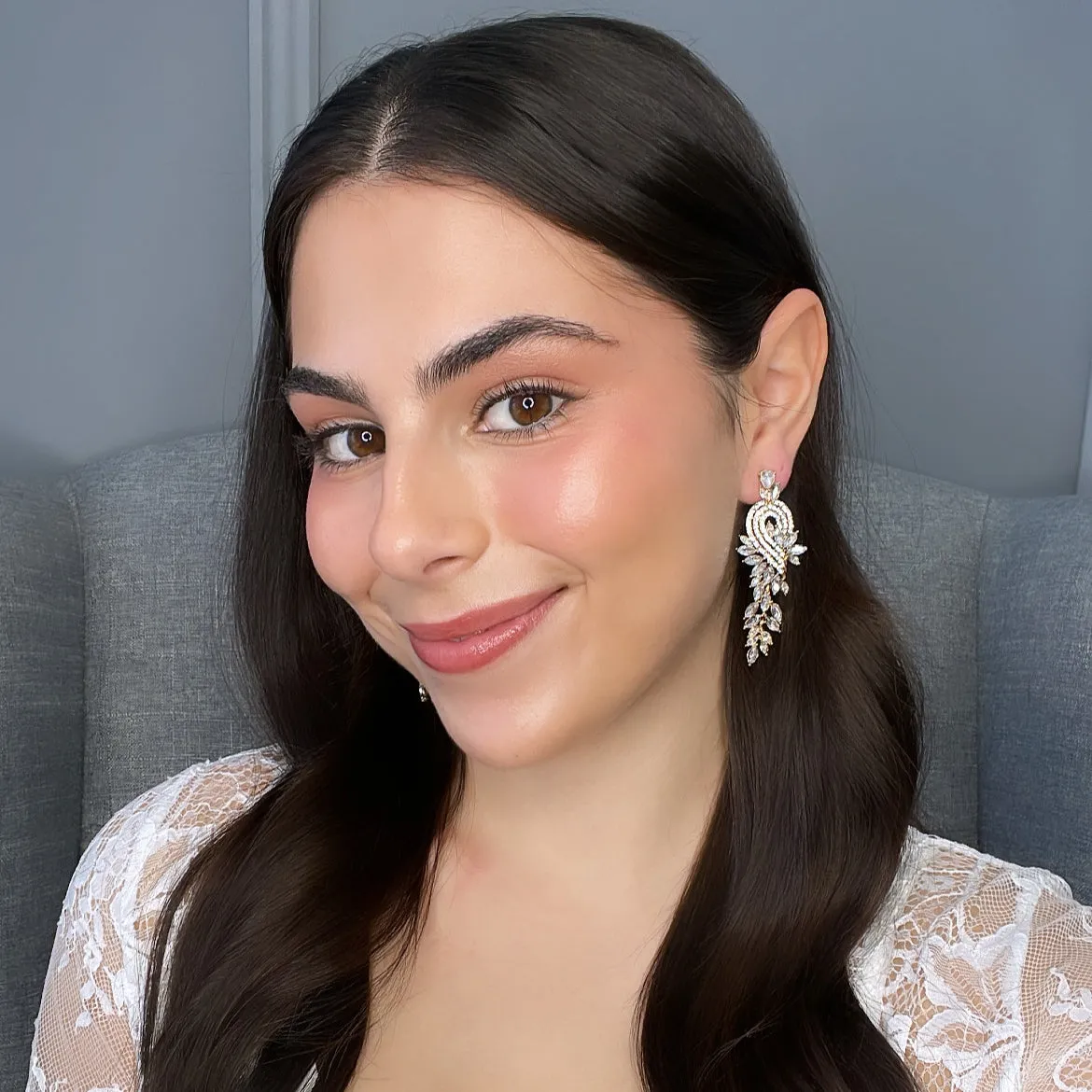 Shea Bridal Earrings Clip On
