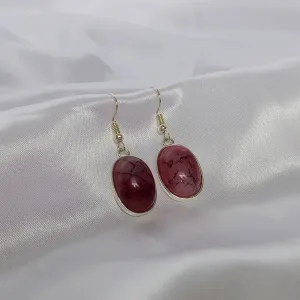 Silver & Purple Drop Earrings - Purple Earrings,Purple Jewellery,Silver Earrings In The UK,Silver Jewellery In The UK,Purple Stone Earrings