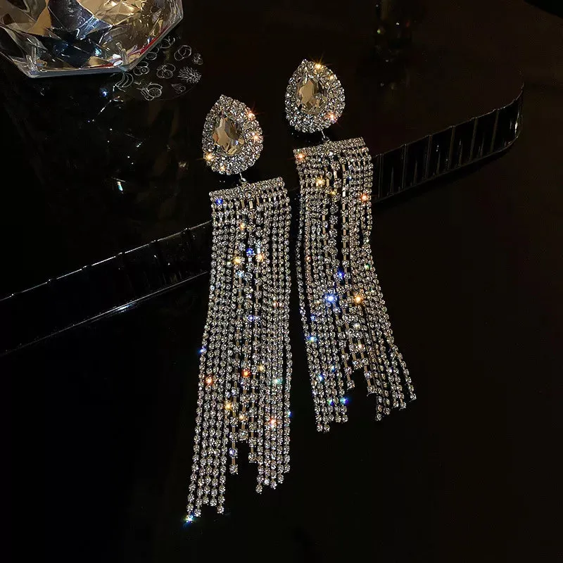 Silver Drop of Luxury Tassel Earrings - S925