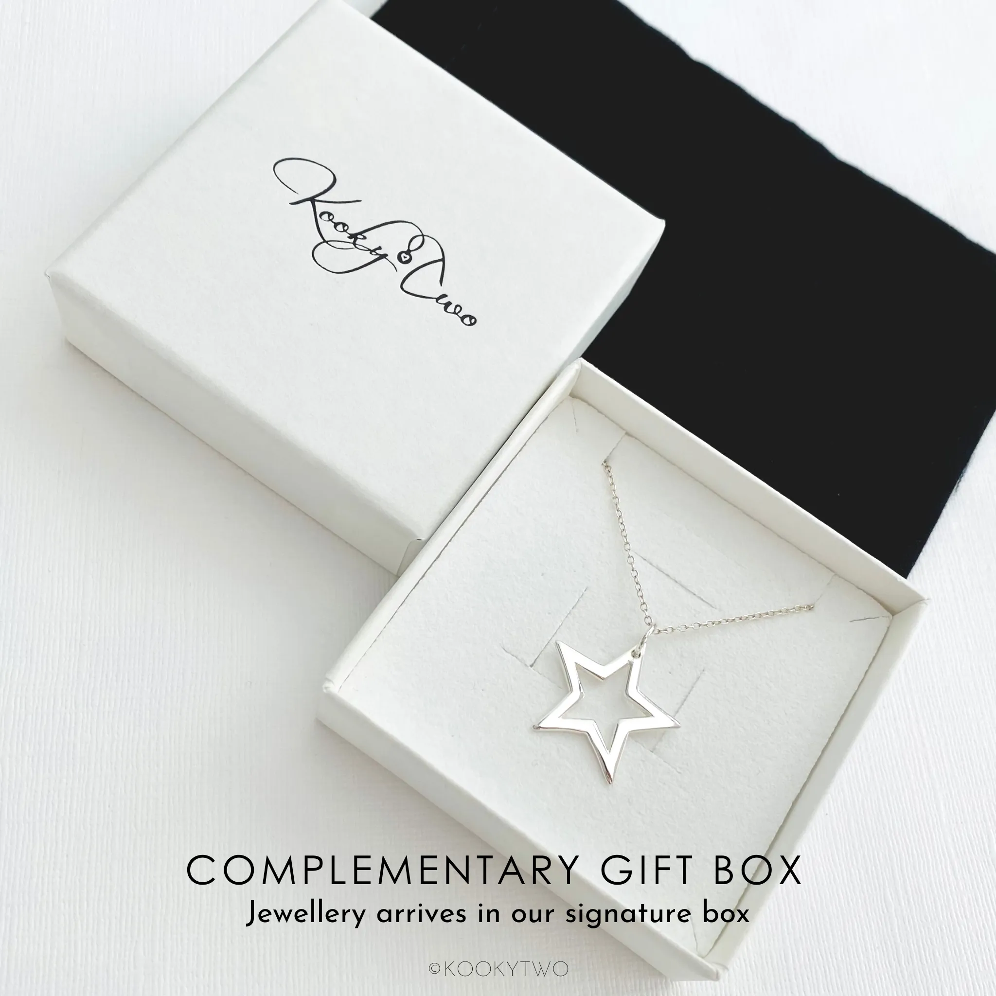 Silver Open Star Necklace