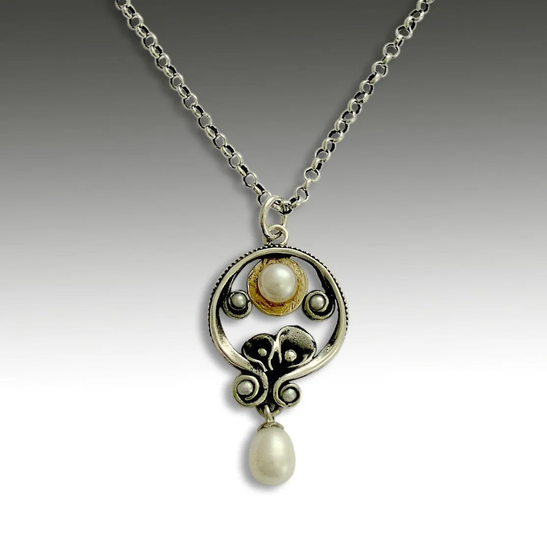Silver Pearl Dangle Earrings - Suddenly.