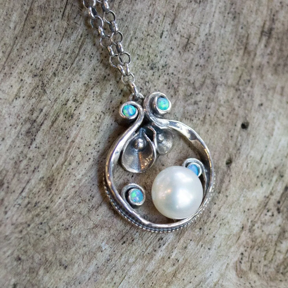 Silver Pearl Dangle Earrings - Suddenly.