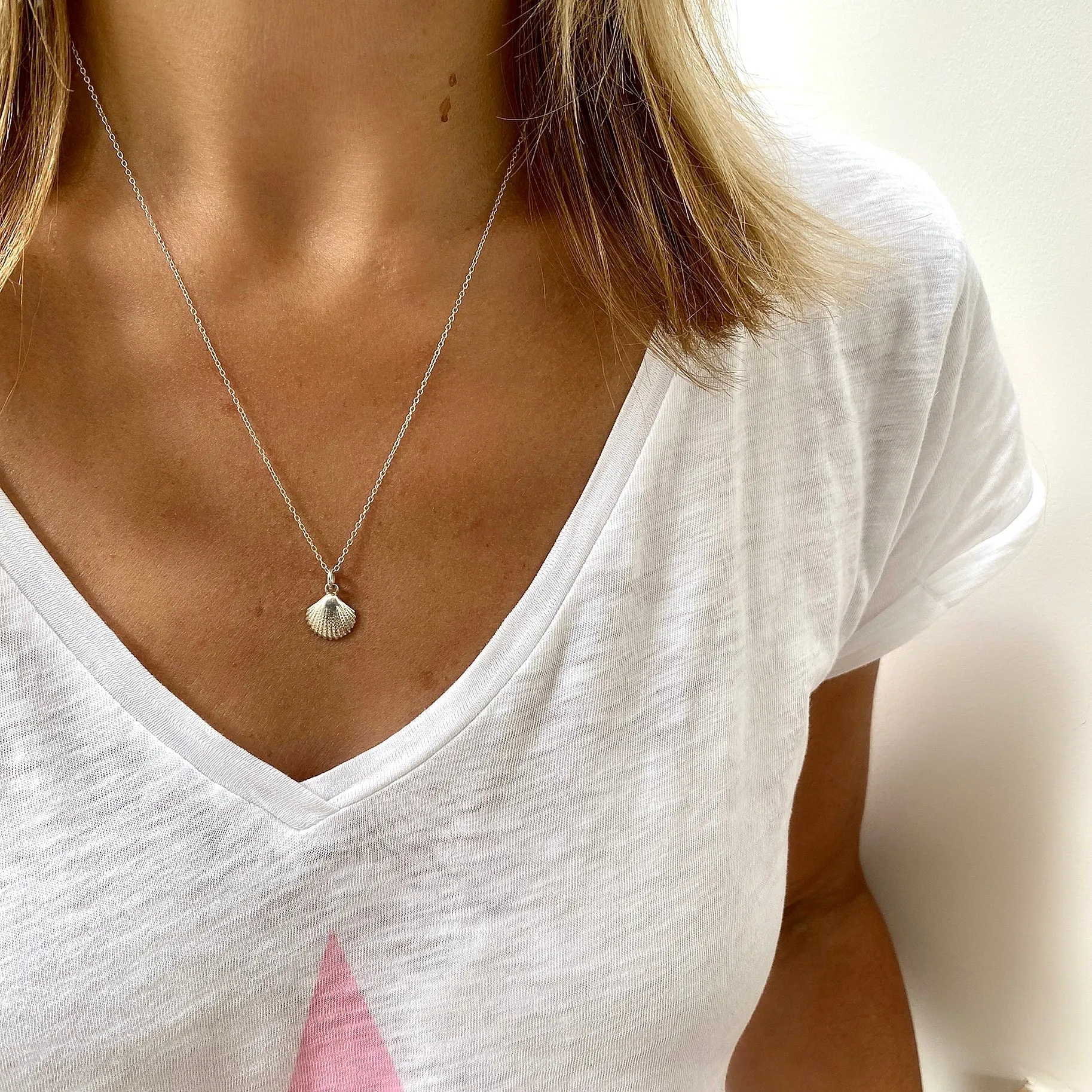 Silver Shell Necklace