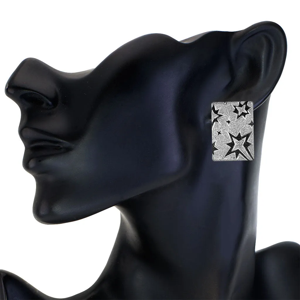 Silver Star Earrings