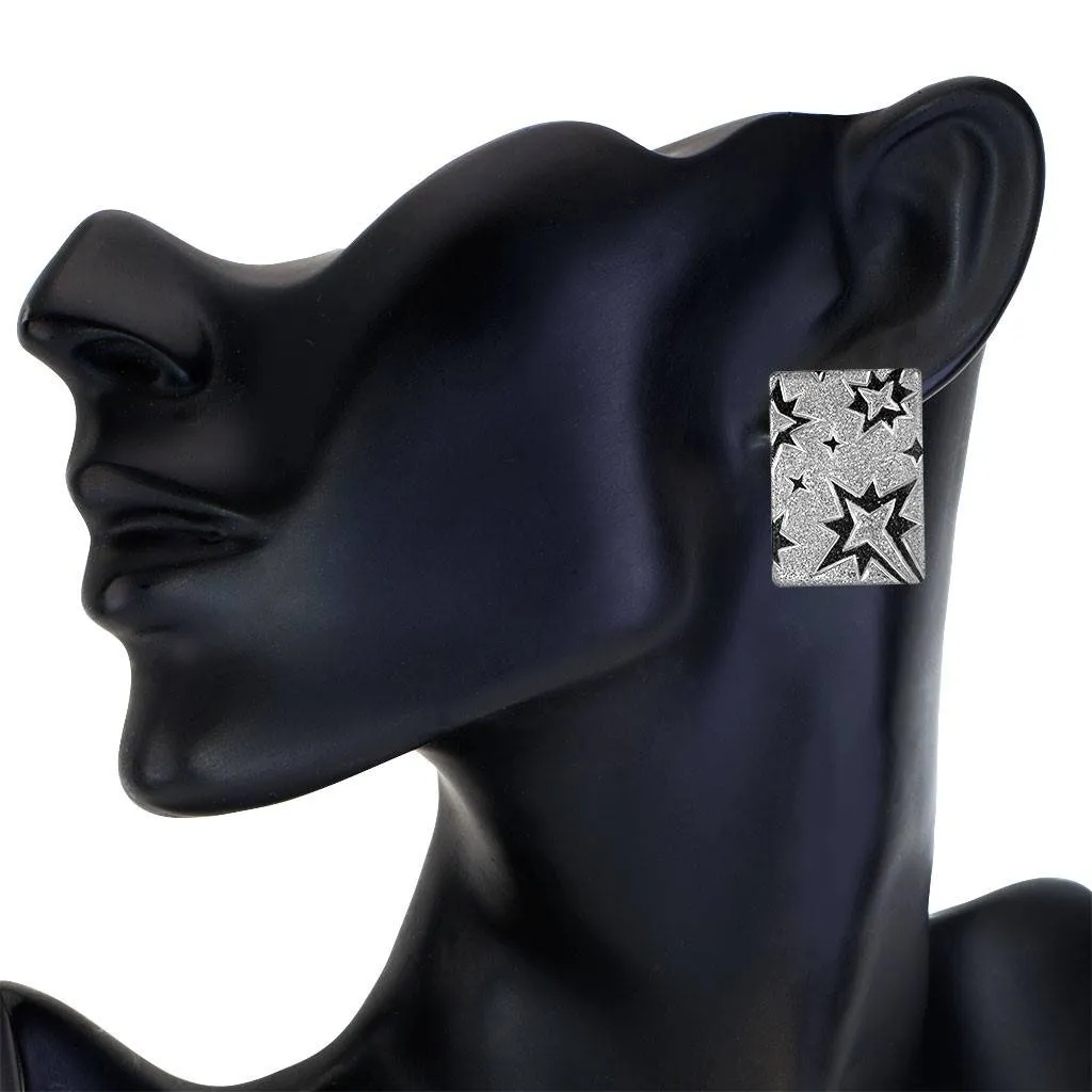 Silver Star Earrings