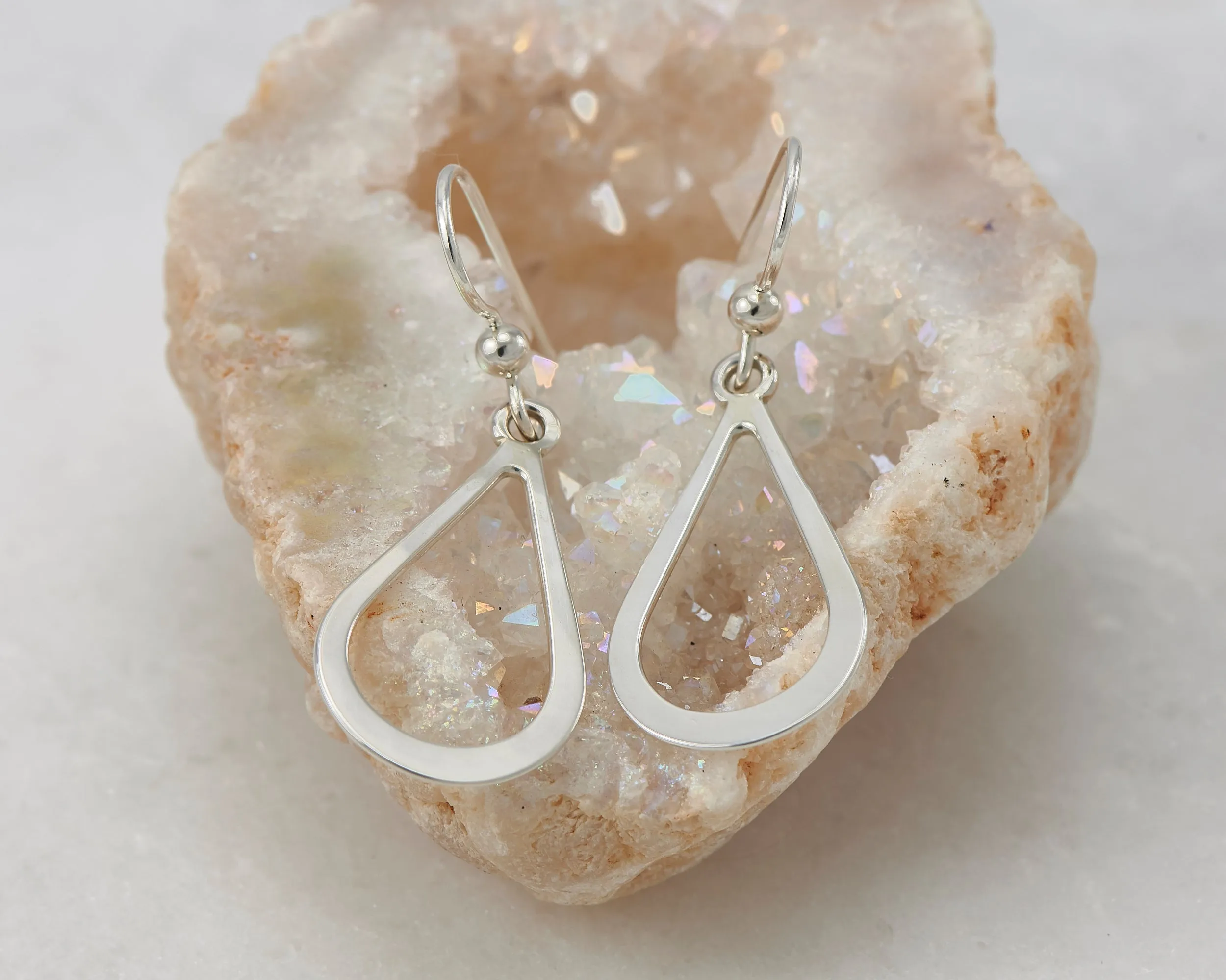 Silver Teardrop Earrings