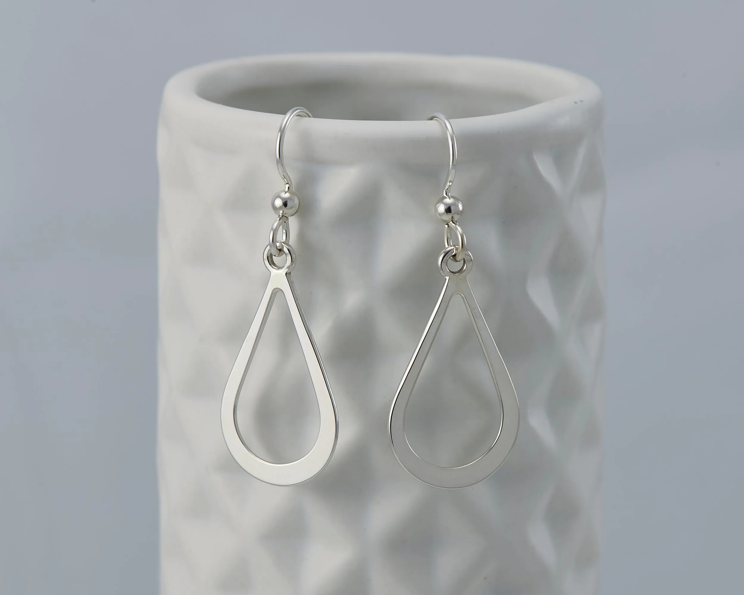 Silver Teardrop Earrings