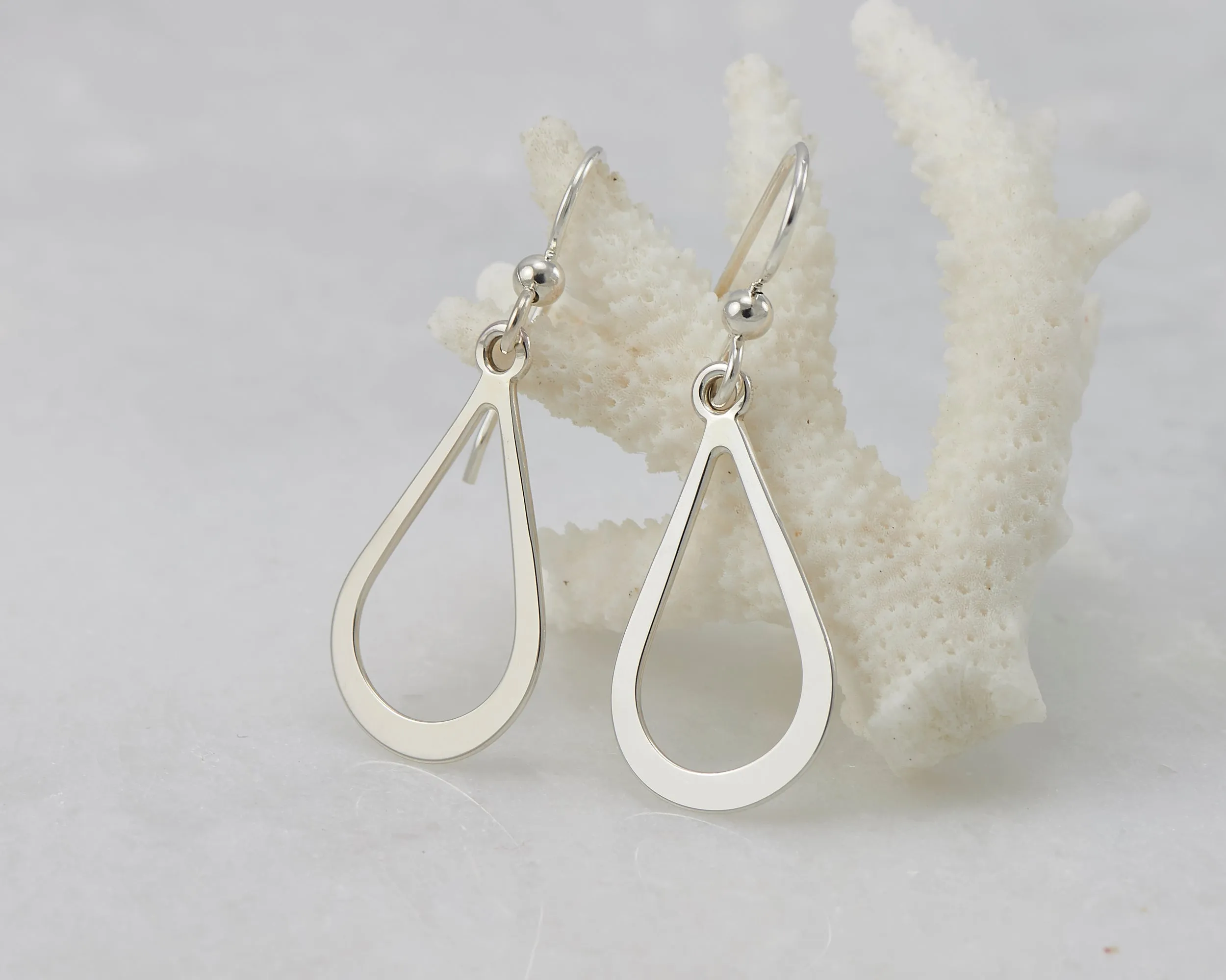 Silver Teardrop Earrings