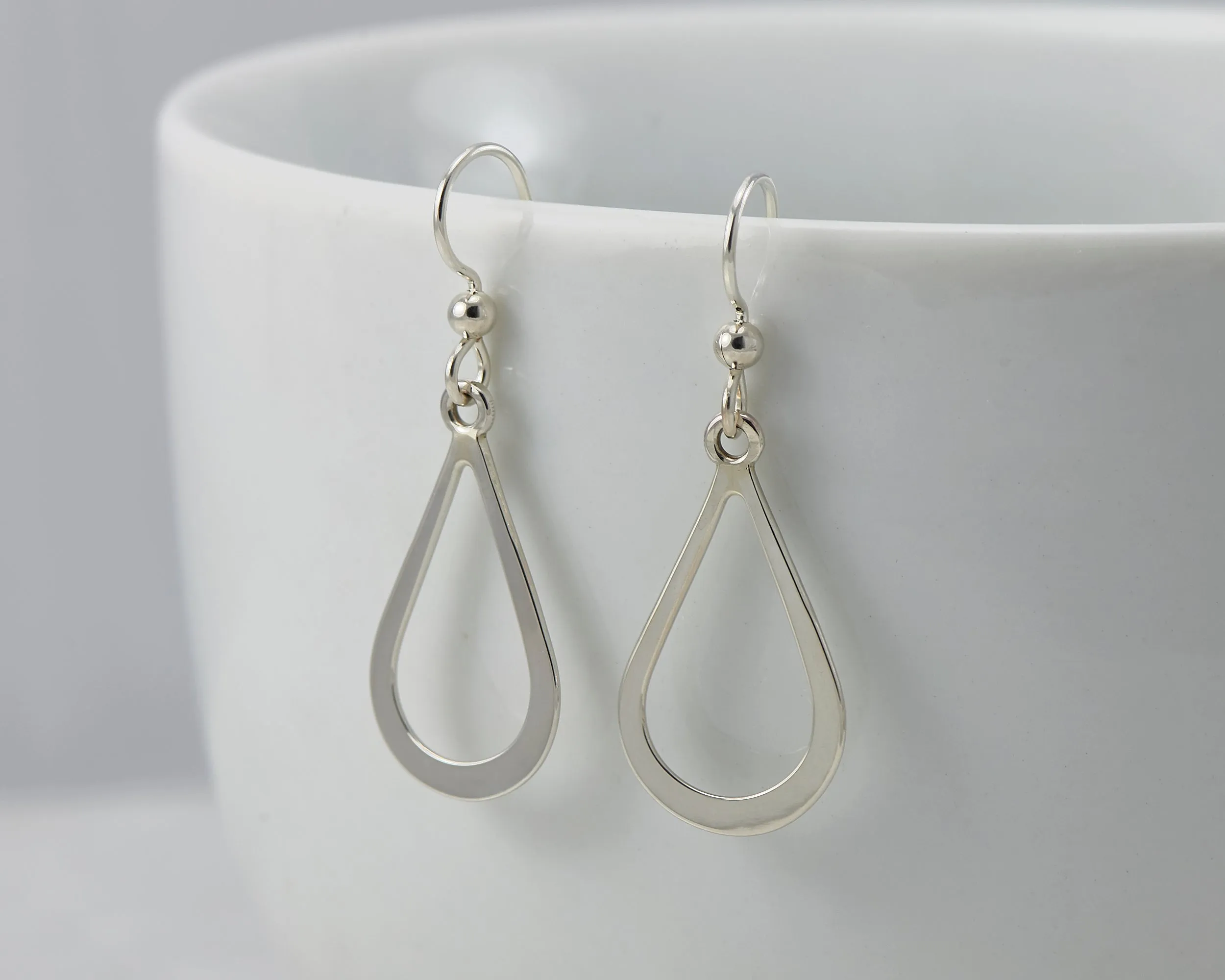 Silver Teardrop Earrings
