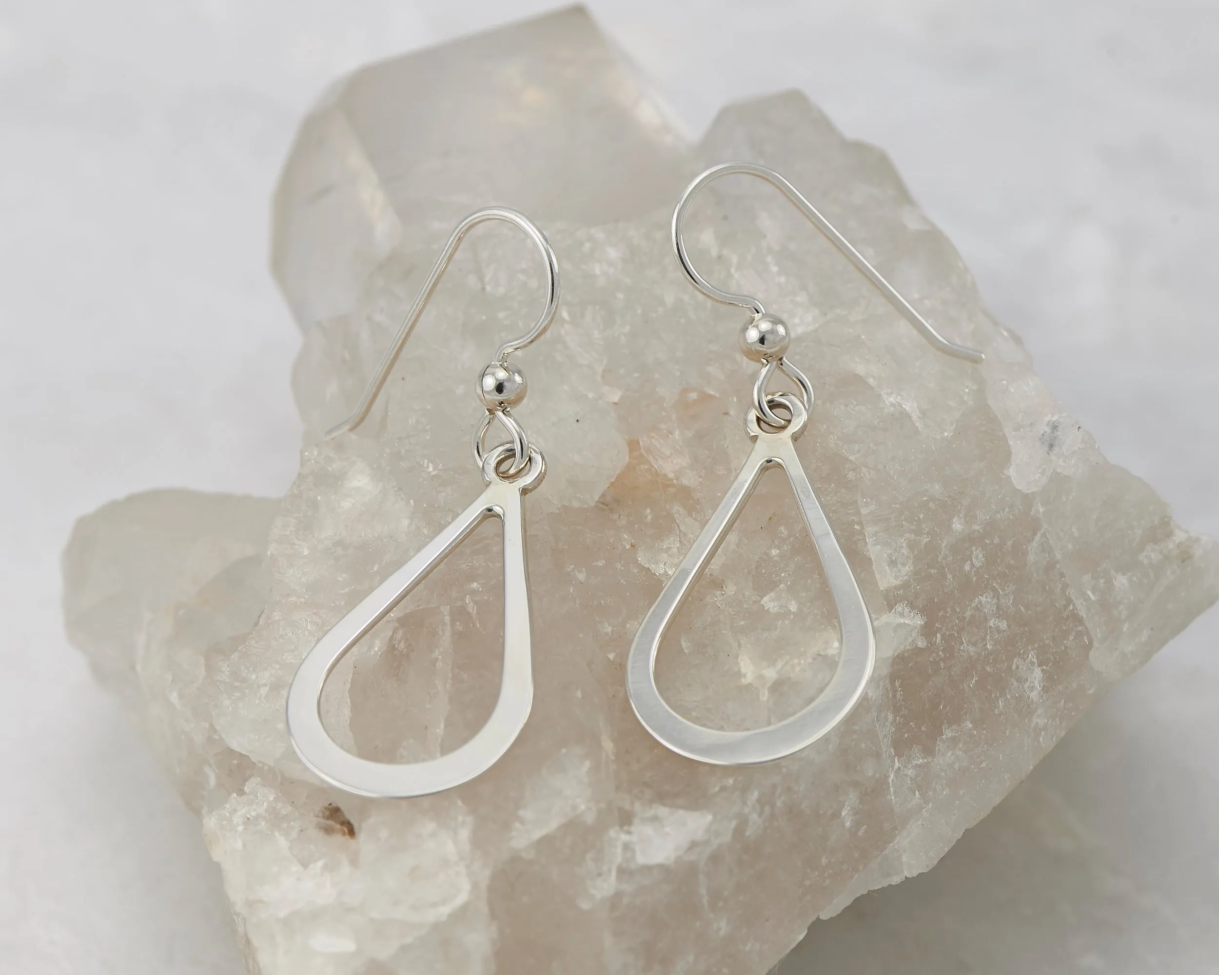 Silver Teardrop Earrings