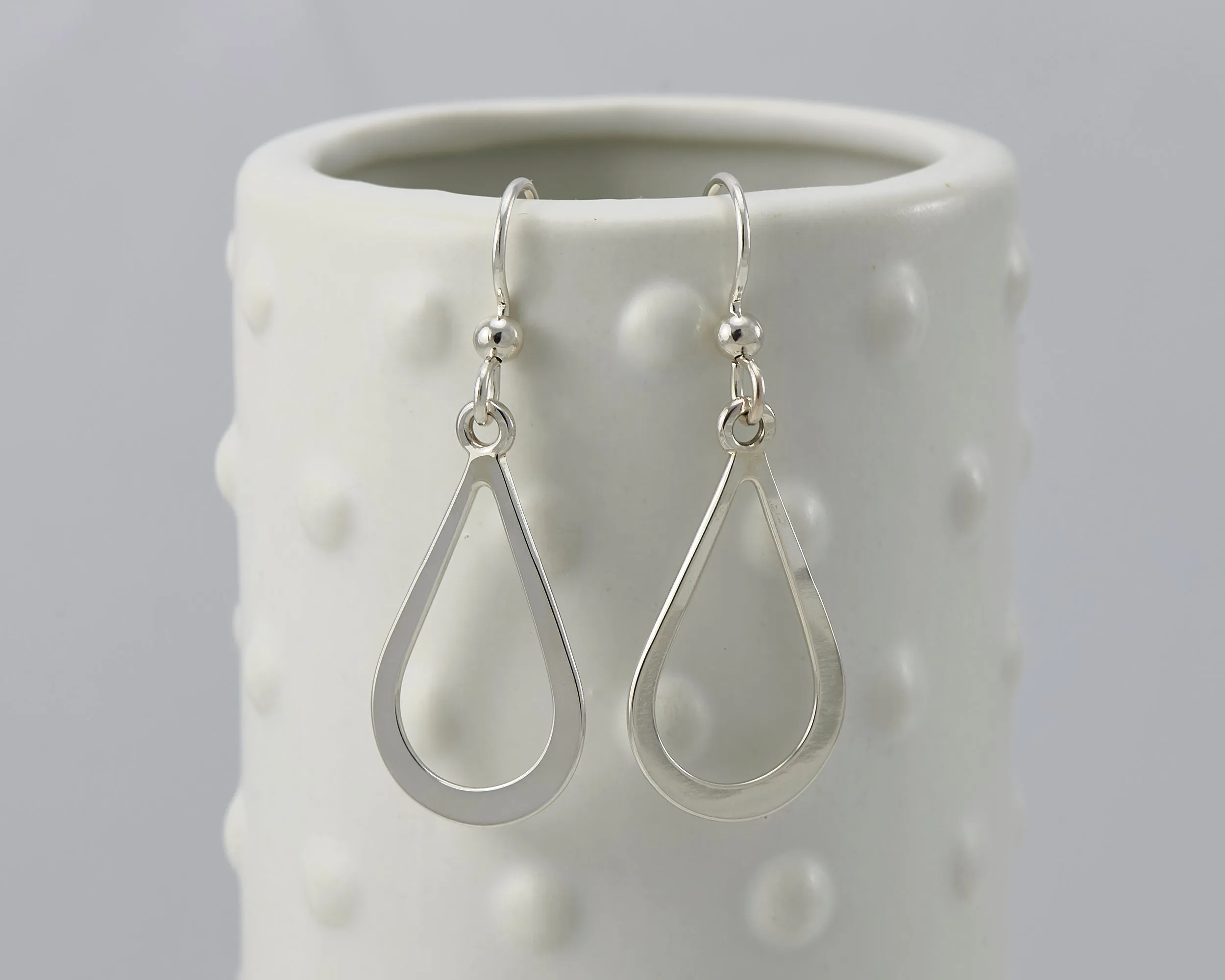 Silver Teardrop Earrings