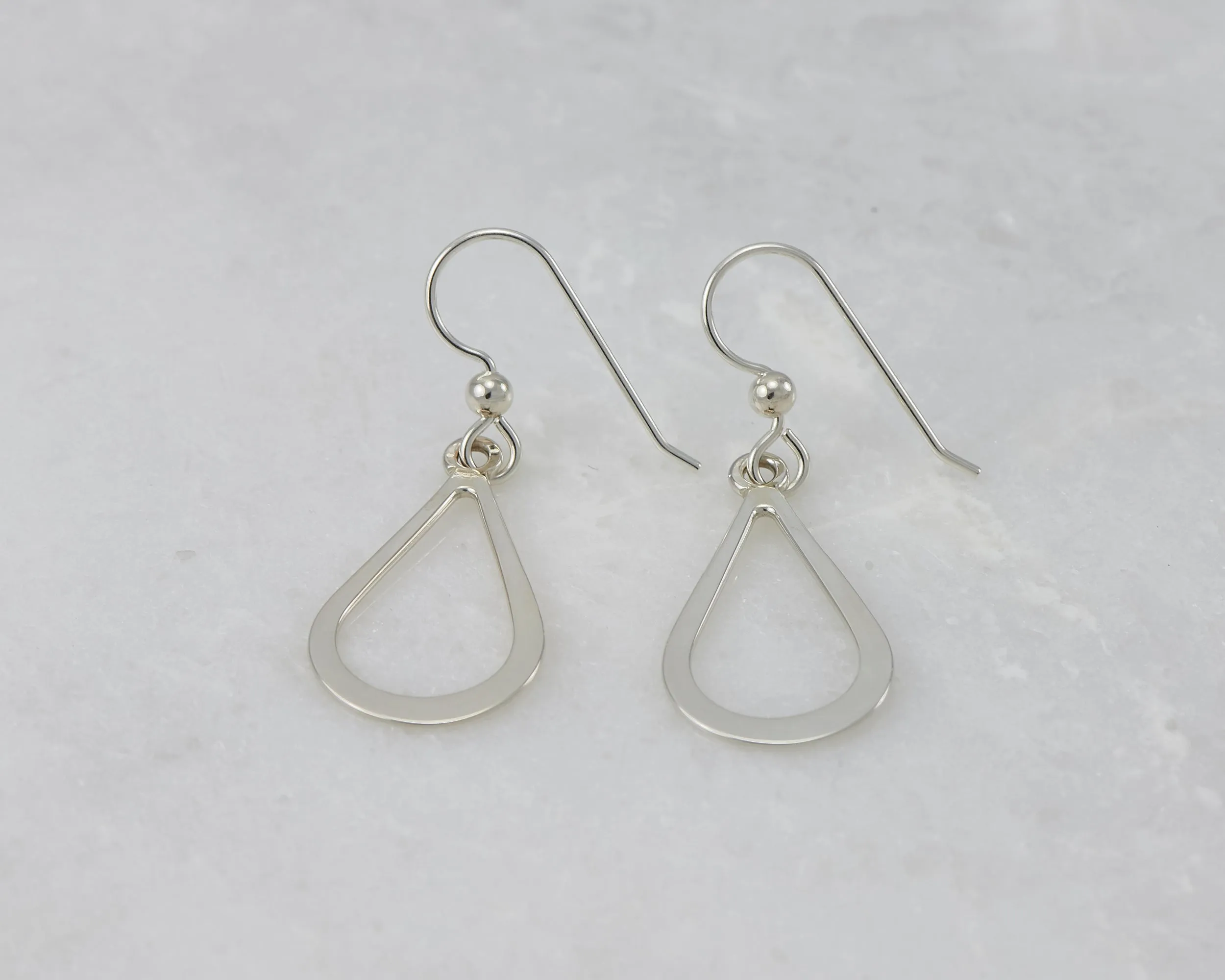 Silver Teardrop Earrings
