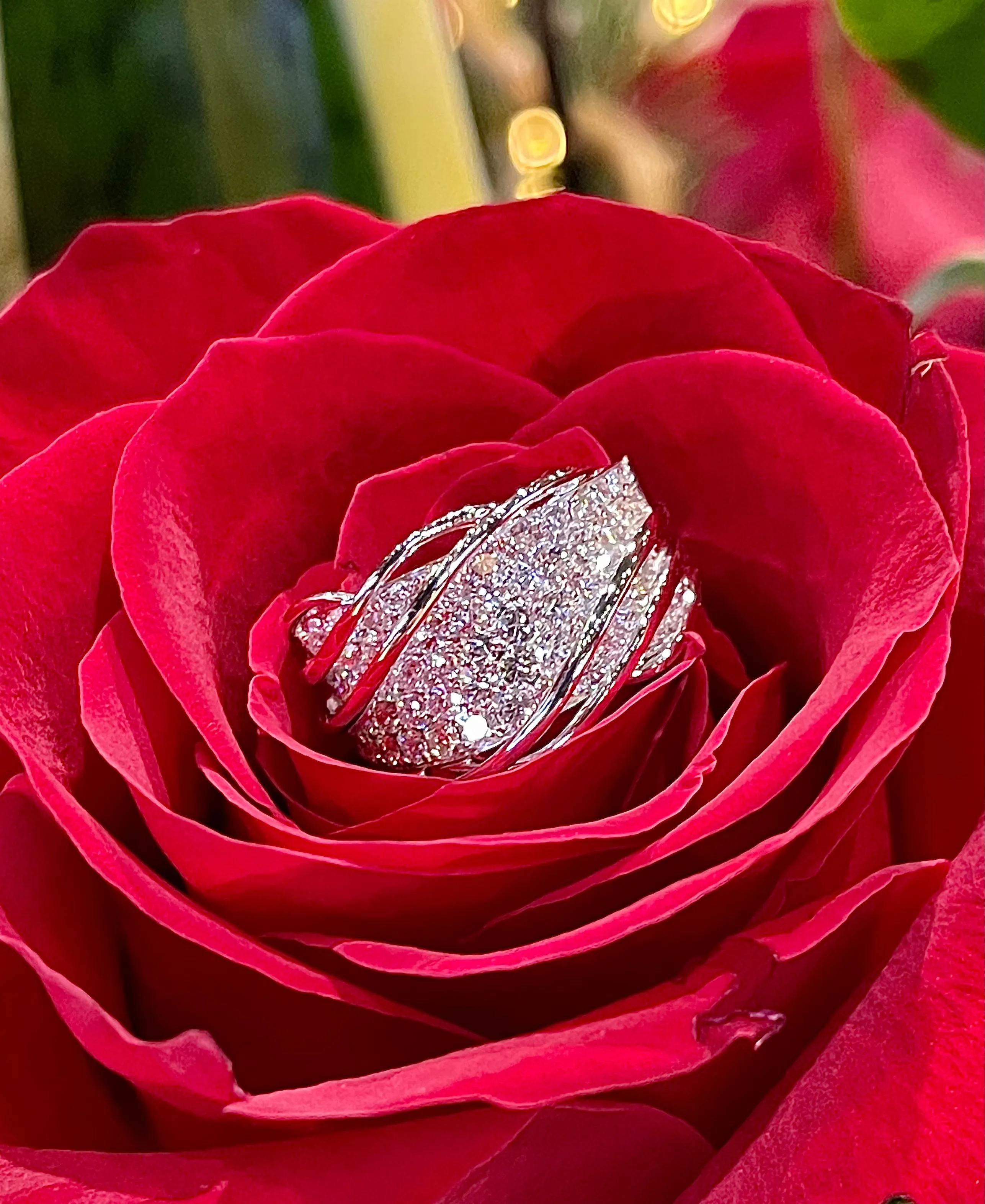 Simon G Diamond Band in 18K White Gold MR2604