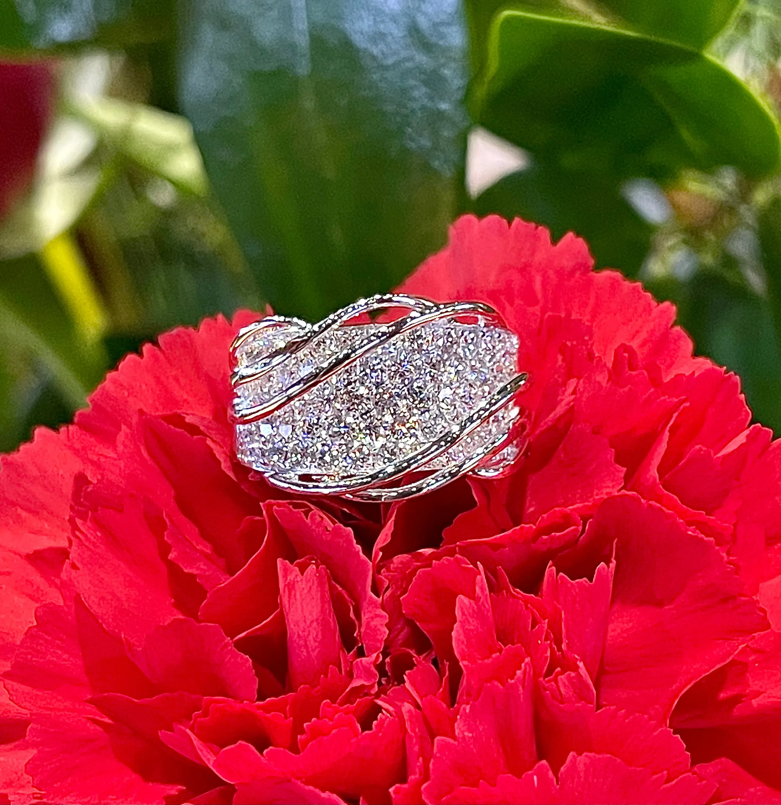 Simon G Diamond Band in 18K White Gold MR2604
