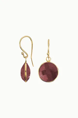 Sivalya Raw Ruby Gem Drop Earrings