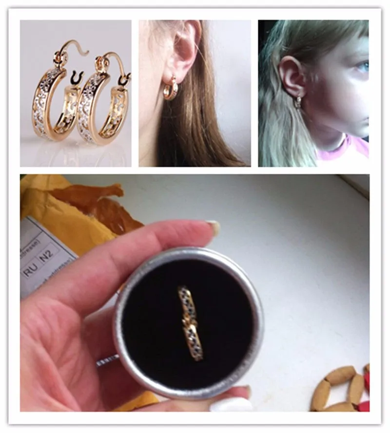 Small Earrings Fashion Classic Hollow Out Round Hoop Earring For Women High Quality Brinco Earings Ladies Jewellery