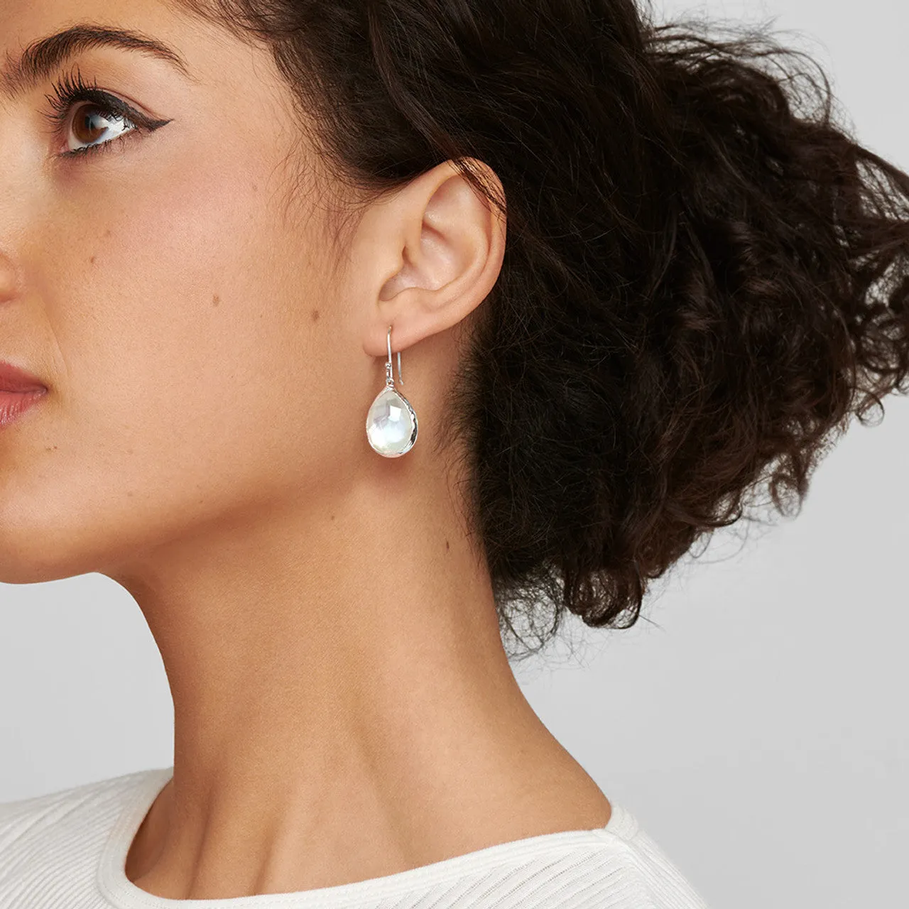Small Teardrop Earrings in Sterling Silver