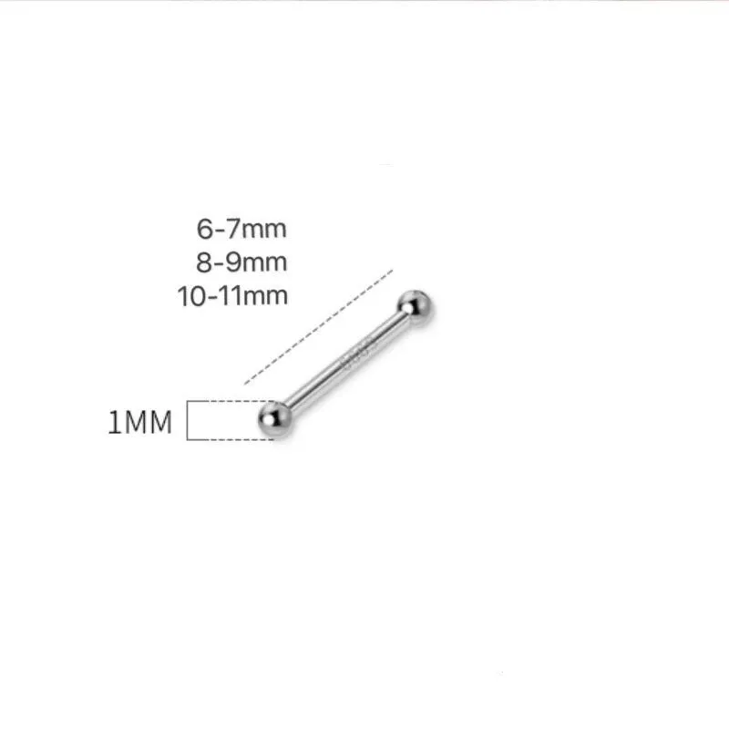 Solid S999 Silver Earrings-Ear Healing Sticks -SS033