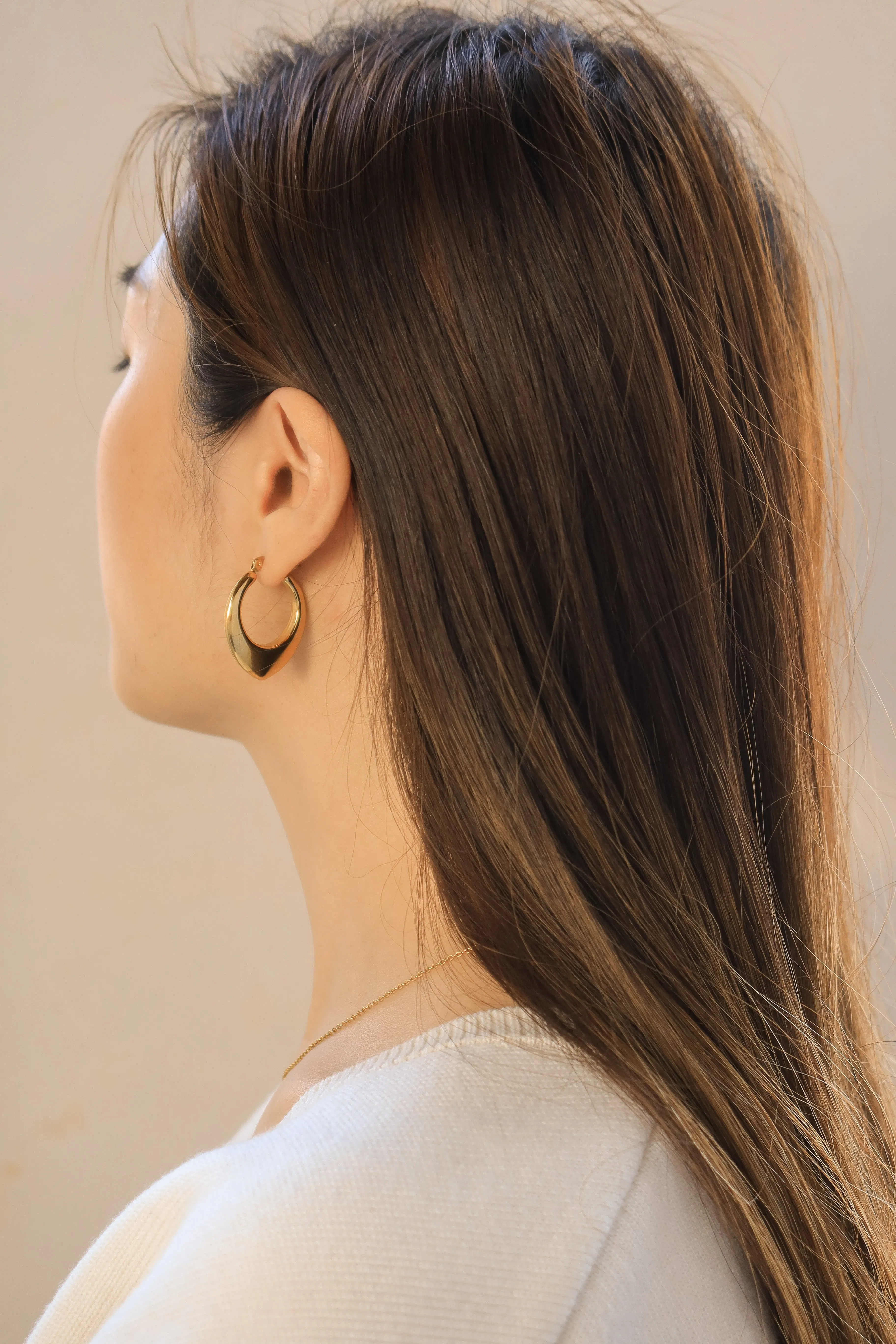 Spade Hoop Earrings