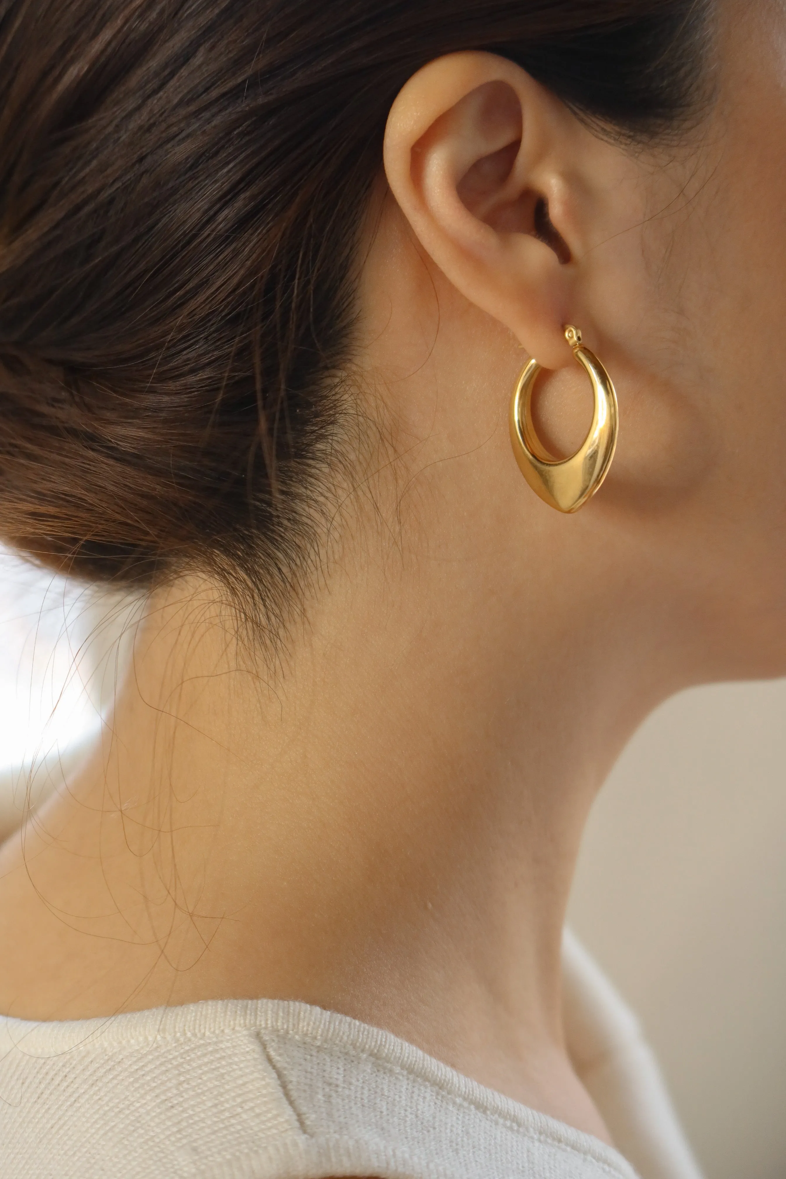 Spade Hoop Earrings