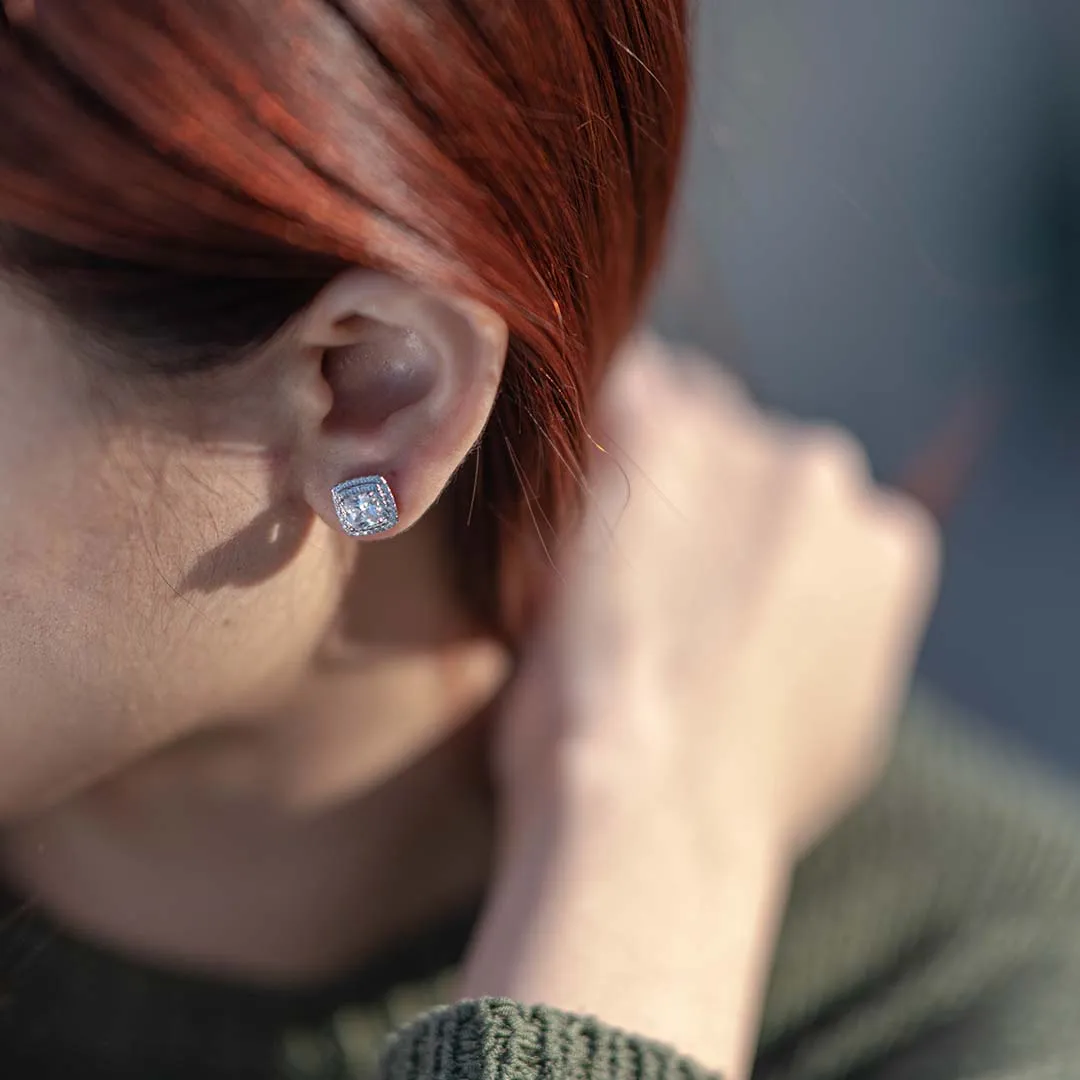 Square Stud Earrings
