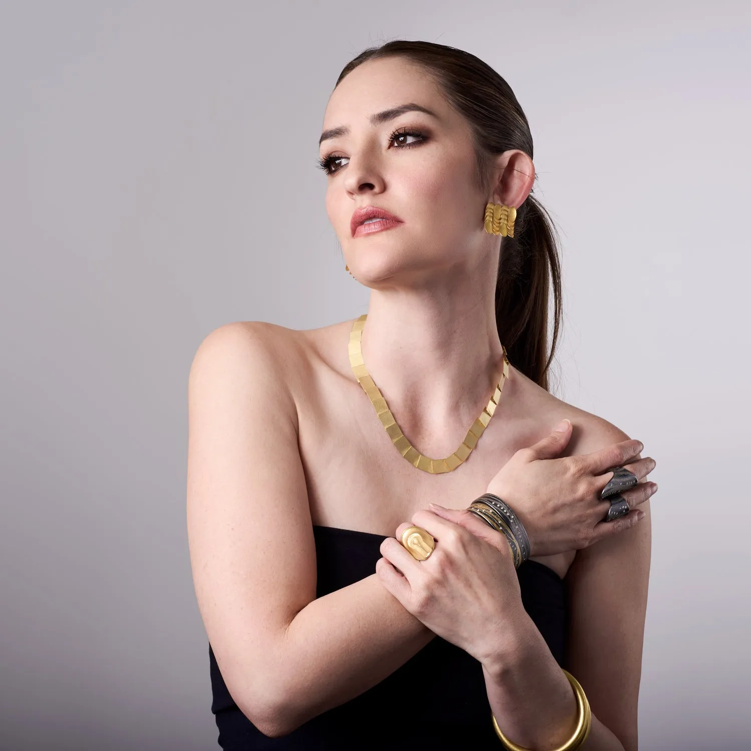 Square Treppenkette Necklace