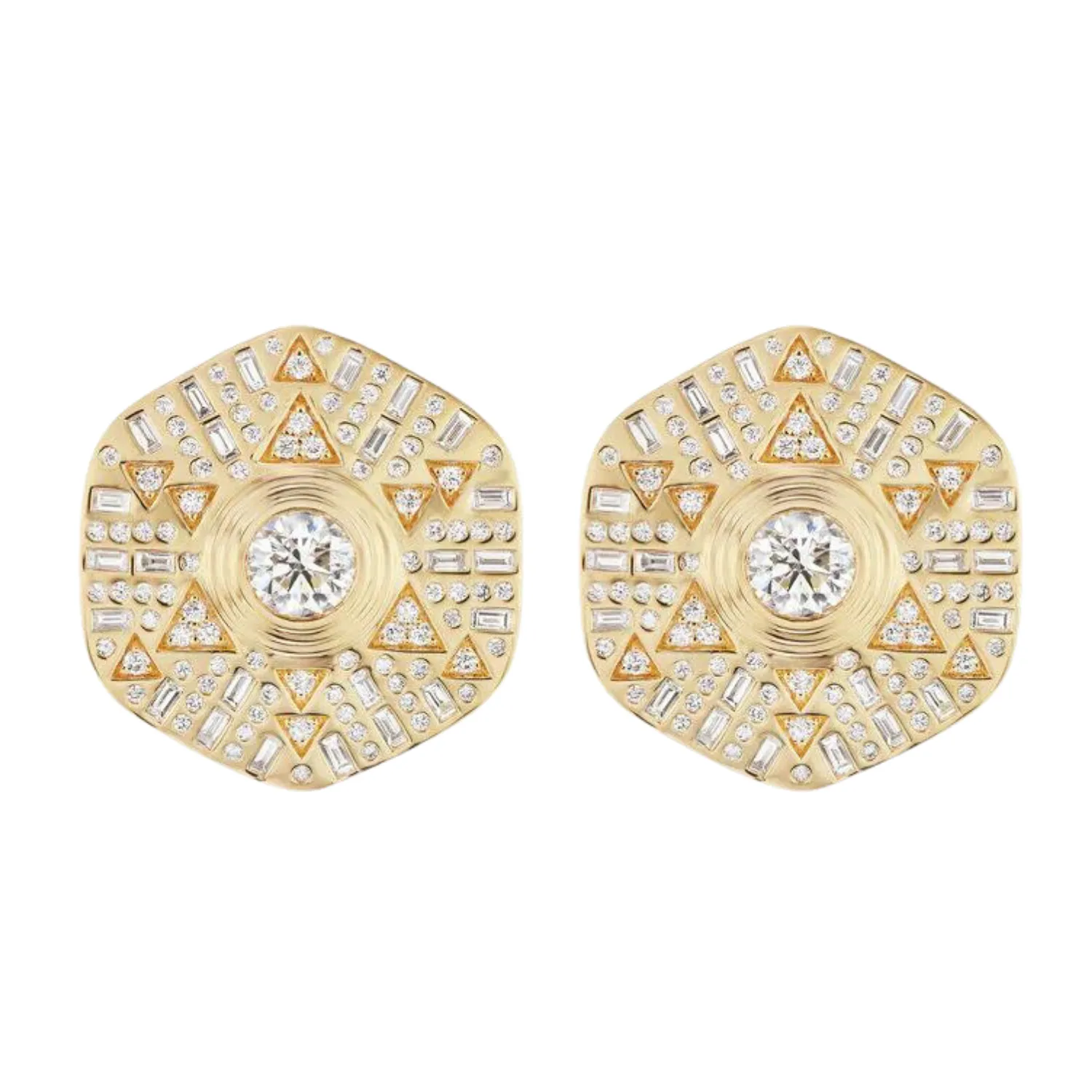 Stardust Major Button Stud Earrings