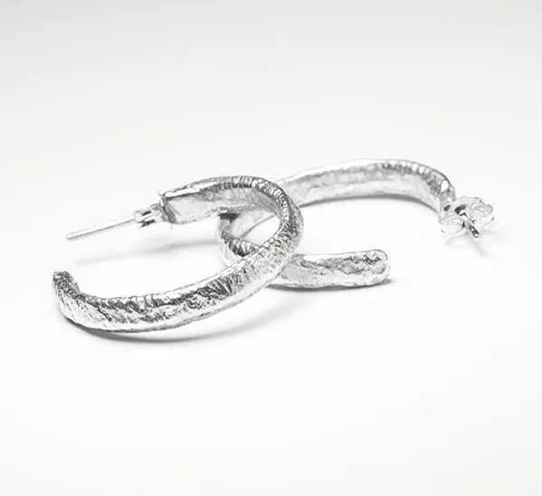 Sterling Silver Casted Earrings
