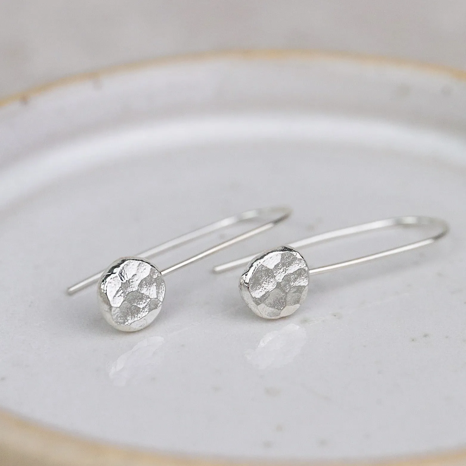 Sterling Silver Nugget Earrings