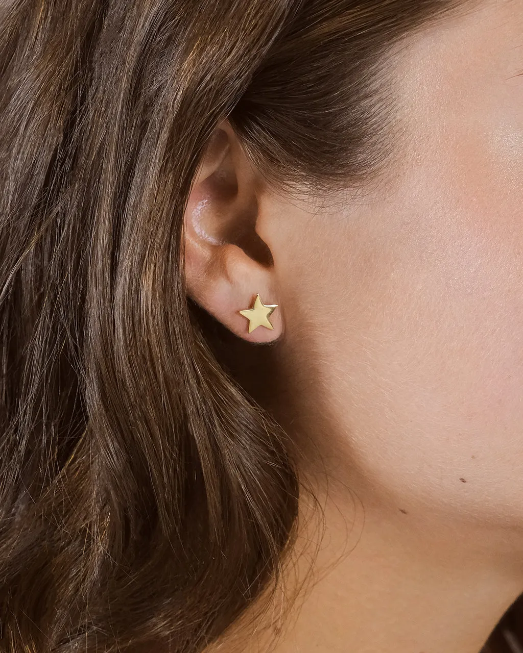 Sterling Silver Star Studs