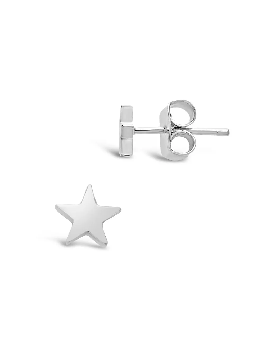 Sterling Silver Star Studs