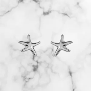 Sterling Silver Starfish Earrings