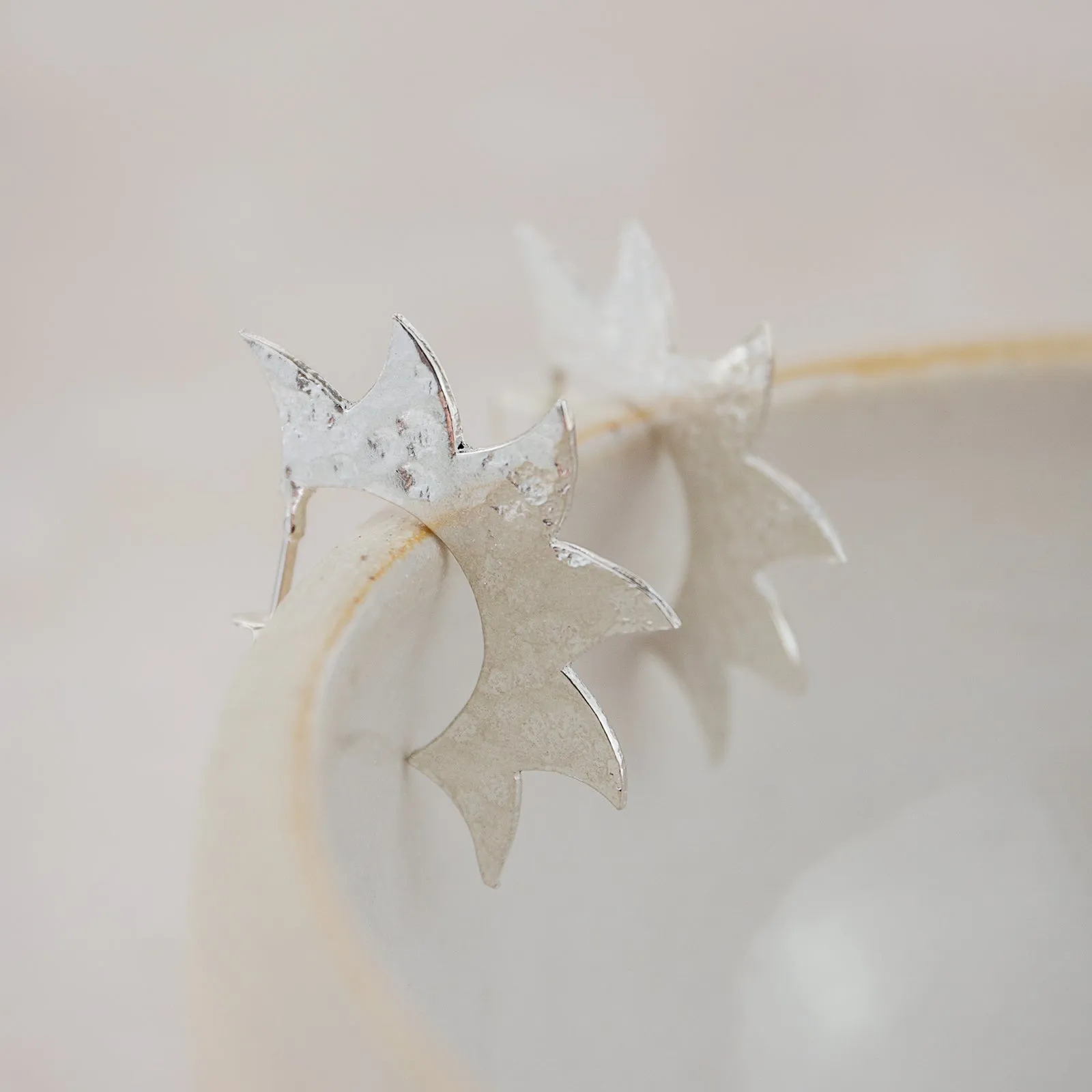 Sterling Silver Sunburst Earrings