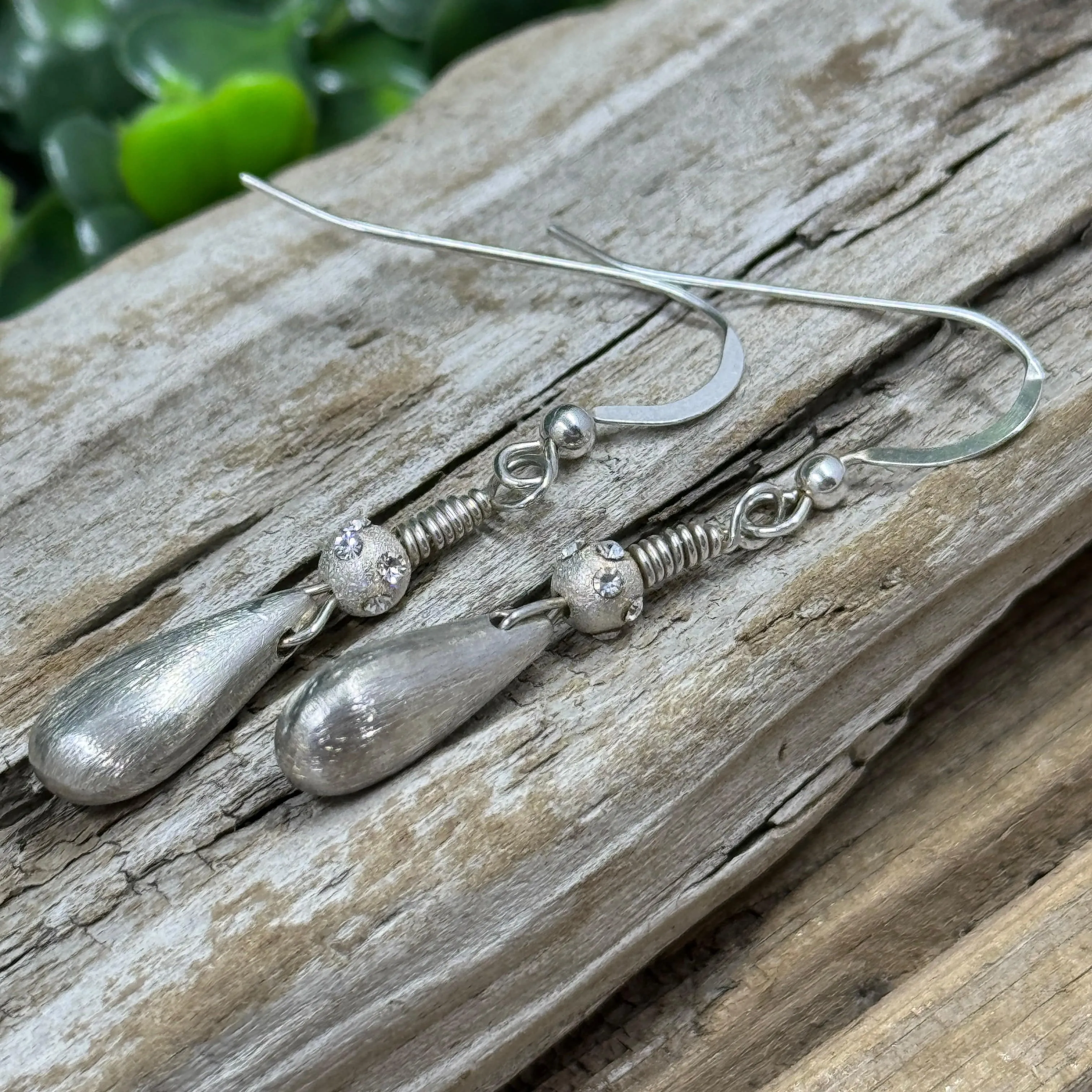 Sterling Silver Teardrop Earrings