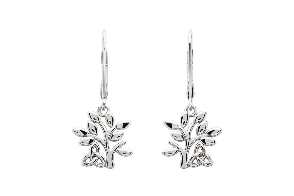 Sterling Silver Tree of Life Earrings SE2269