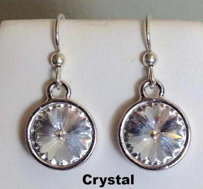 Swarovski Crystal Rivoli Dangle Earrings