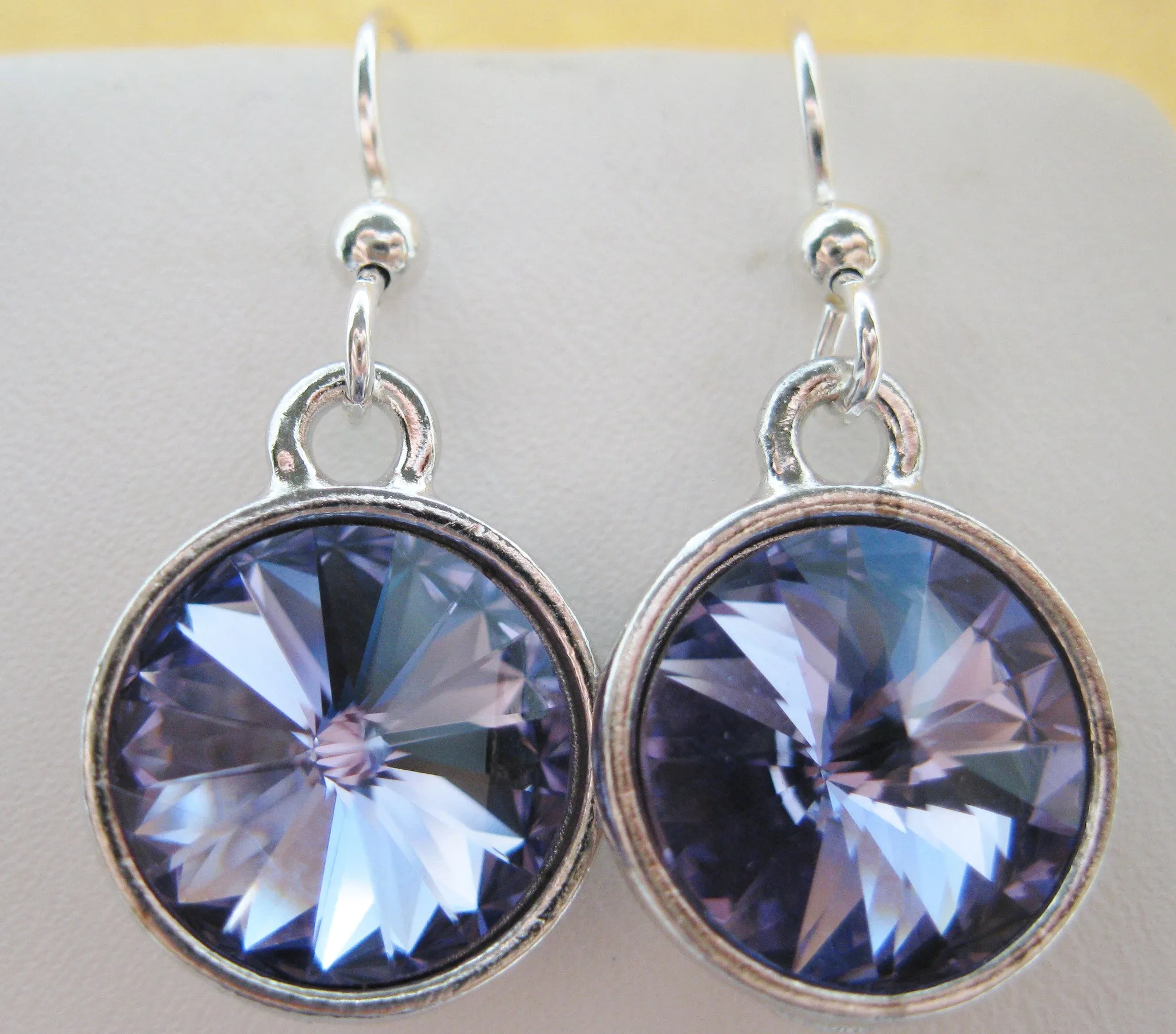 Swarovski Crystal Rivoli Dangle Earrings
