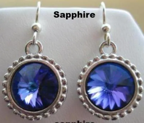 Swarovski Crystal Rivoli Dangle Earrings