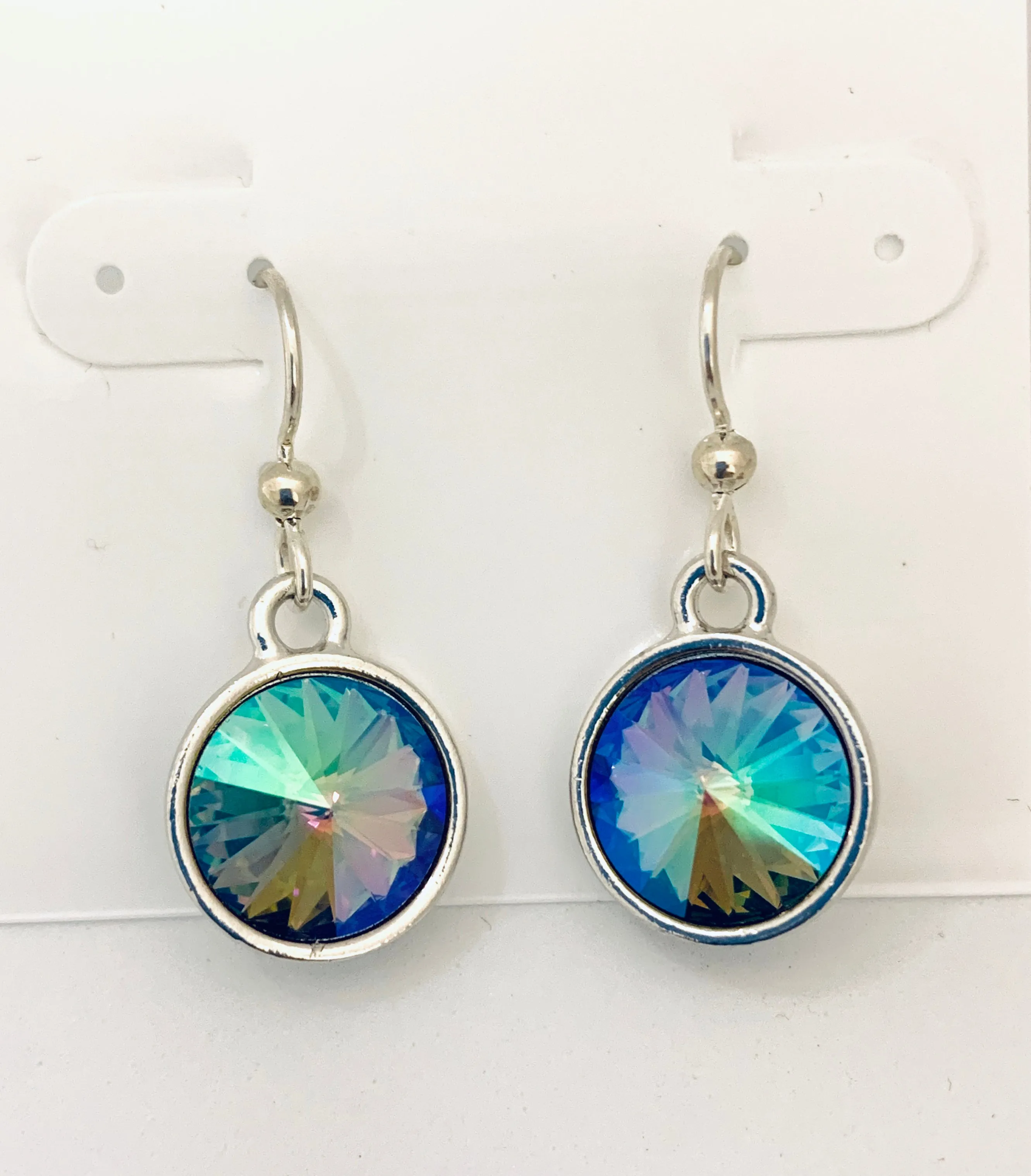 Swarovski Crystal Rivoli Dangle Earrings