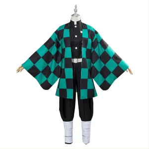 Tanjiro Demon Slayer Costume Cosplay Halloween Suit