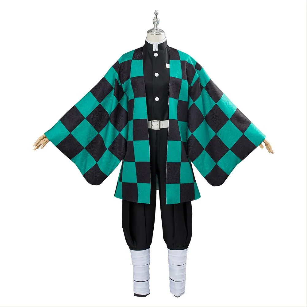 Tanjiro Demon Slayer Costume Cosplay Halloween Suit