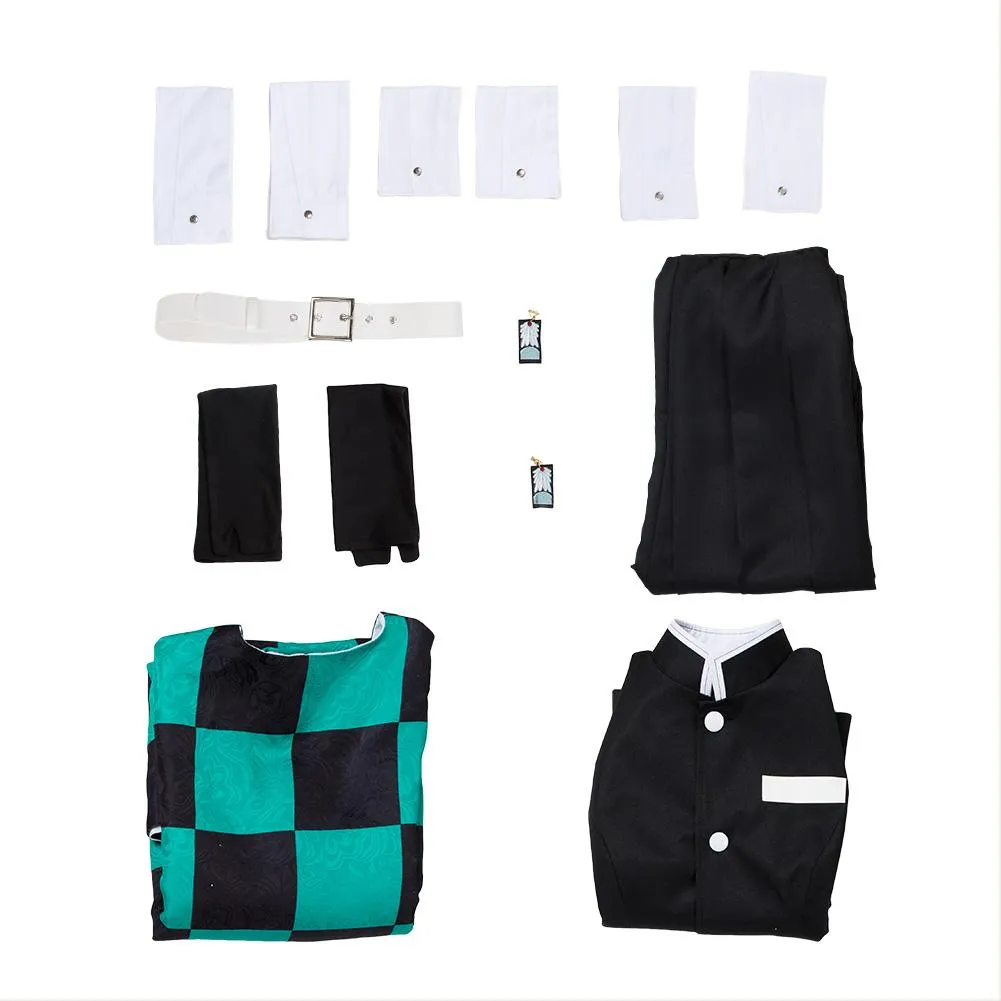 Tanjiro Demon Slayer Costume Cosplay Halloween Suit