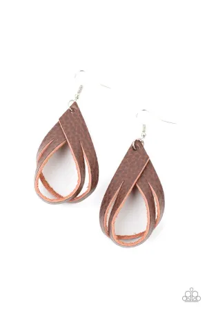 That's a STRAP Brown Paparazzi Earrings