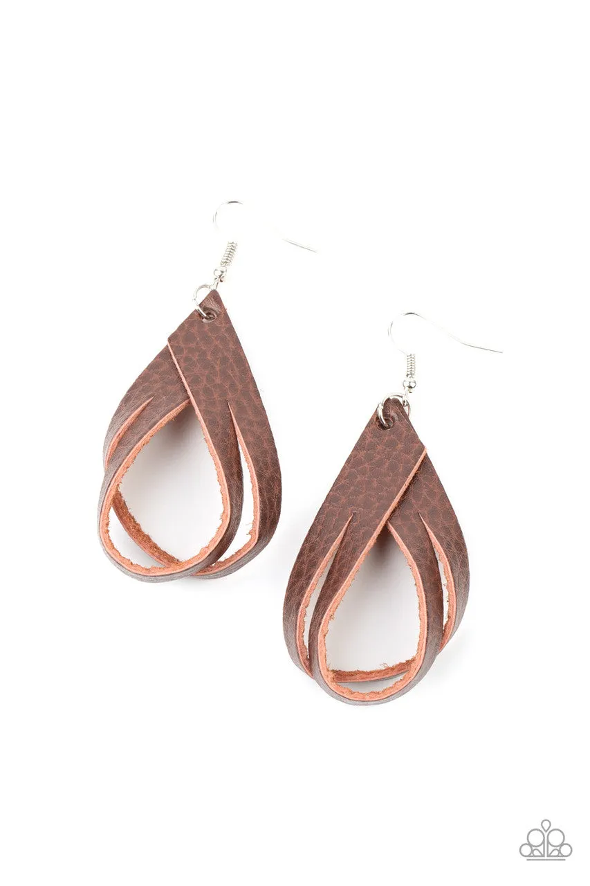 That's a STRAP Brown Paparazzi Earrings