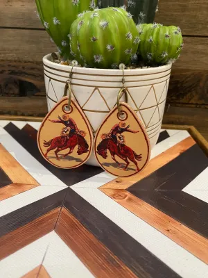 The Longest Ride Leather Earrings
