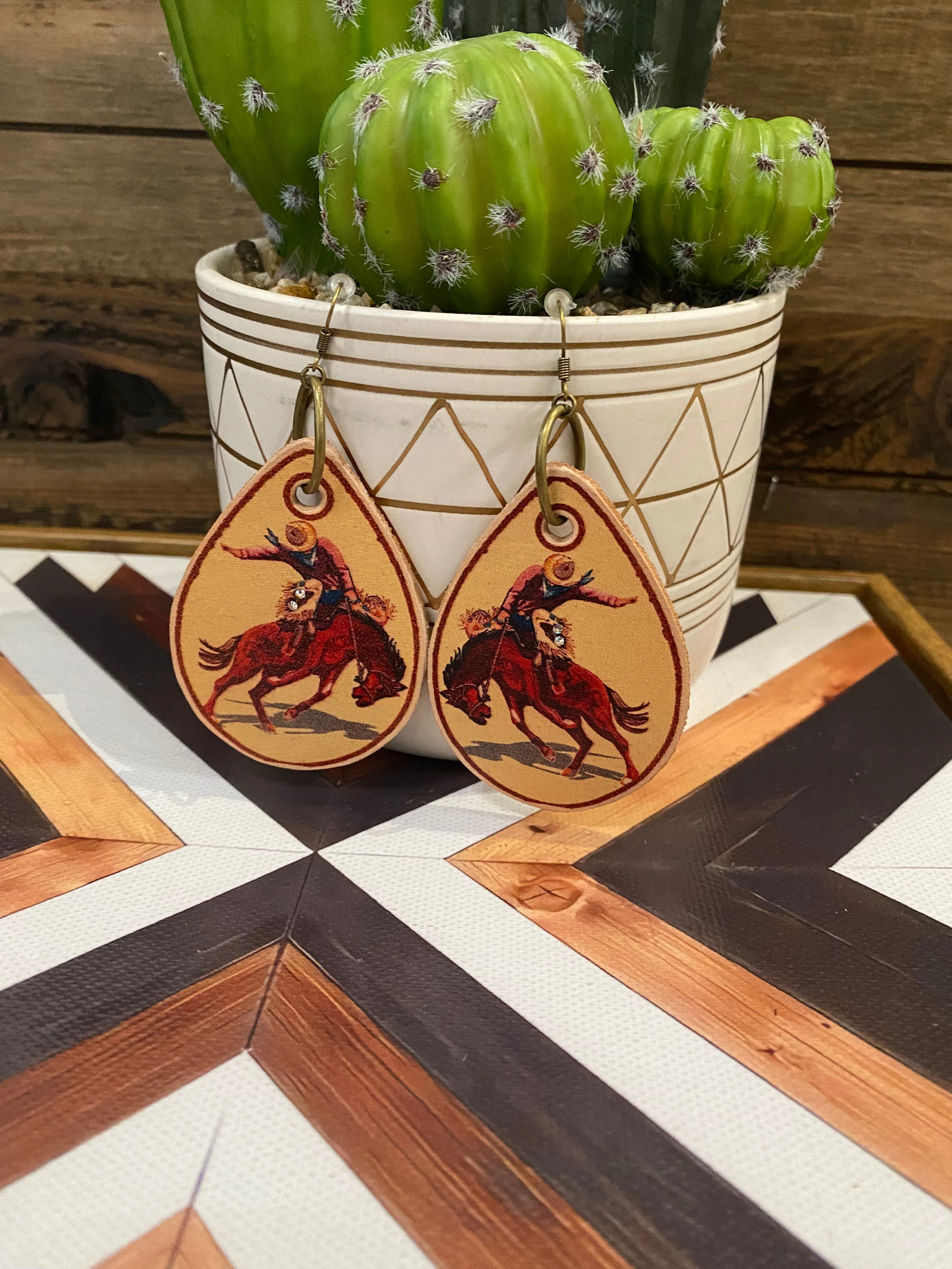 The Longest Ride Leather Earrings